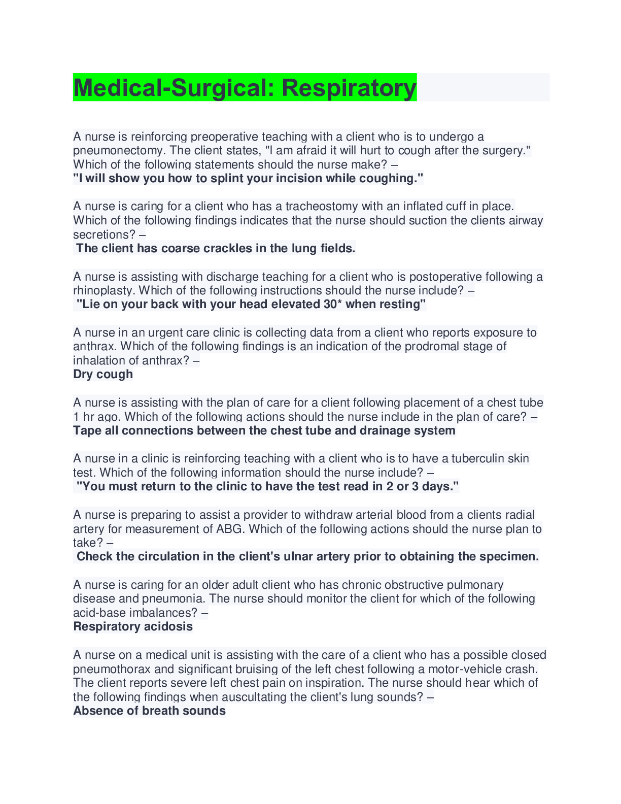 Preview image for AP Exam Review Concepts And Explanations- 2022/ AP Exam Review Concepts And Explanations Already Graded A+